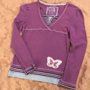 Girls L.E.I. Purple Long Sleeve Tee